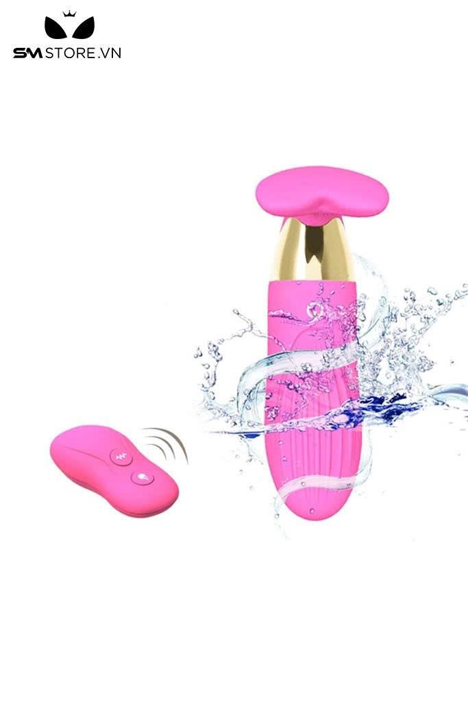 Trứng rung hồng điều khiển từ xa c&oacute; gai silicon d&agrave;i 11cm