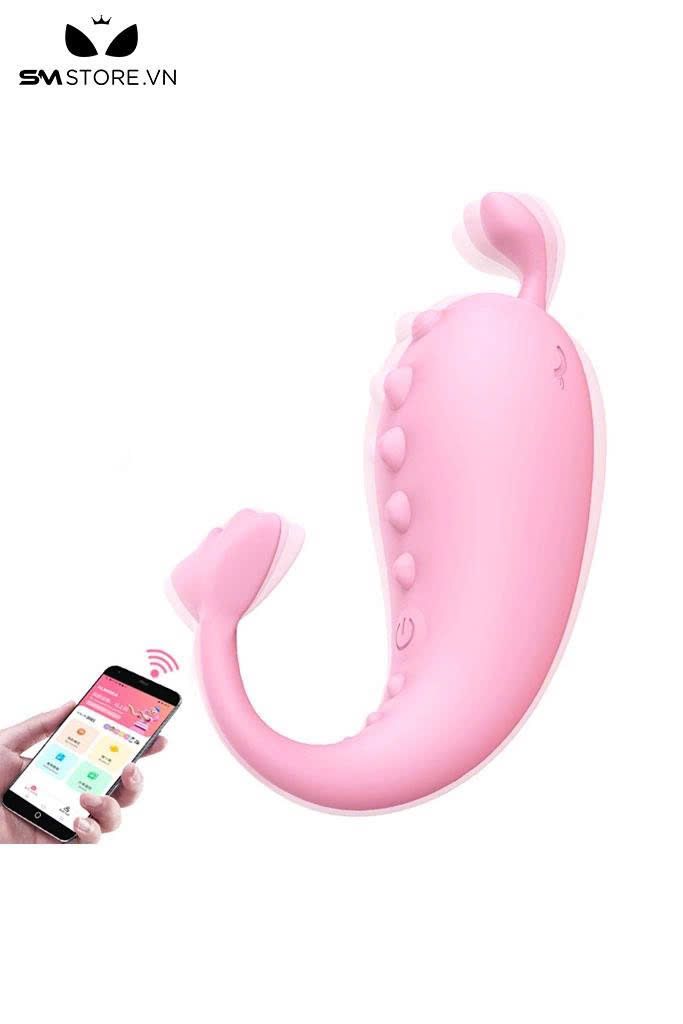 Trứng rung con nguy&ecirc;n liệu điều khiển qua APP sạc USB