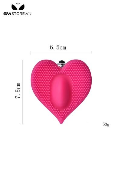 Trứng rung silicon mini h&igrave;nh tr&aacute;i tim c&oacute; gai