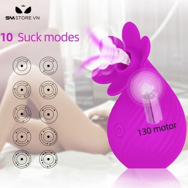 Trứng rung ngụy trang lọ hoa silicon