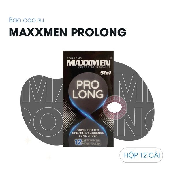 Bao Cao Su K&eacute;o D&agrave;i Thời Gian Maxxmen 5in1 ProLong