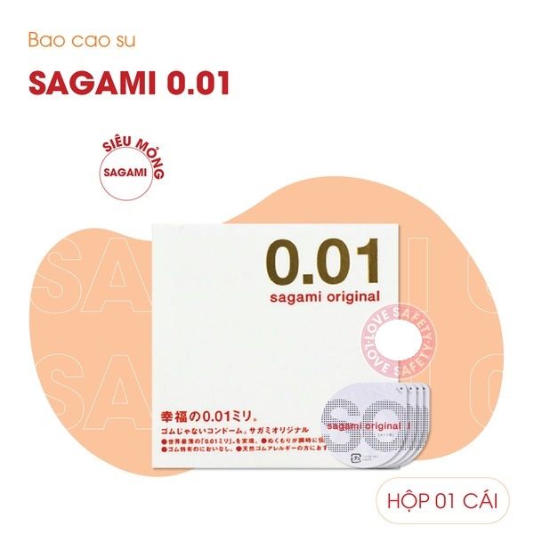 Bao Cao Su Si&ecirc;u Mỏng Sagami 0.01