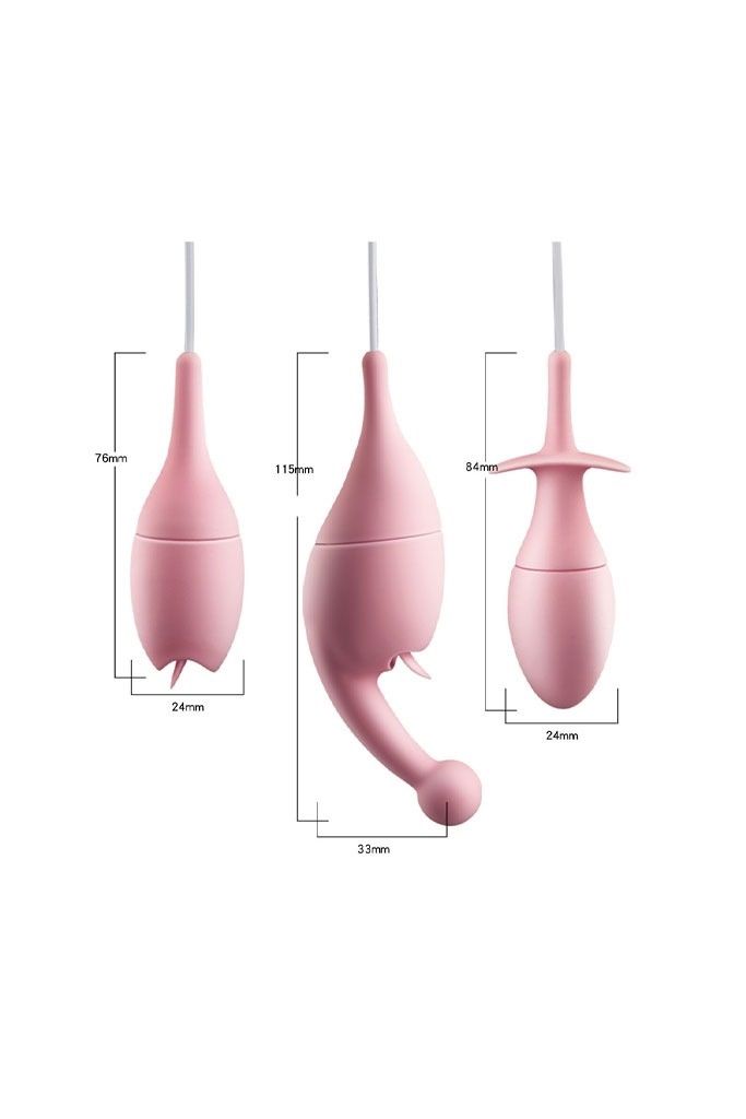 Trứng rung 3 đầu điều khiển từ xa