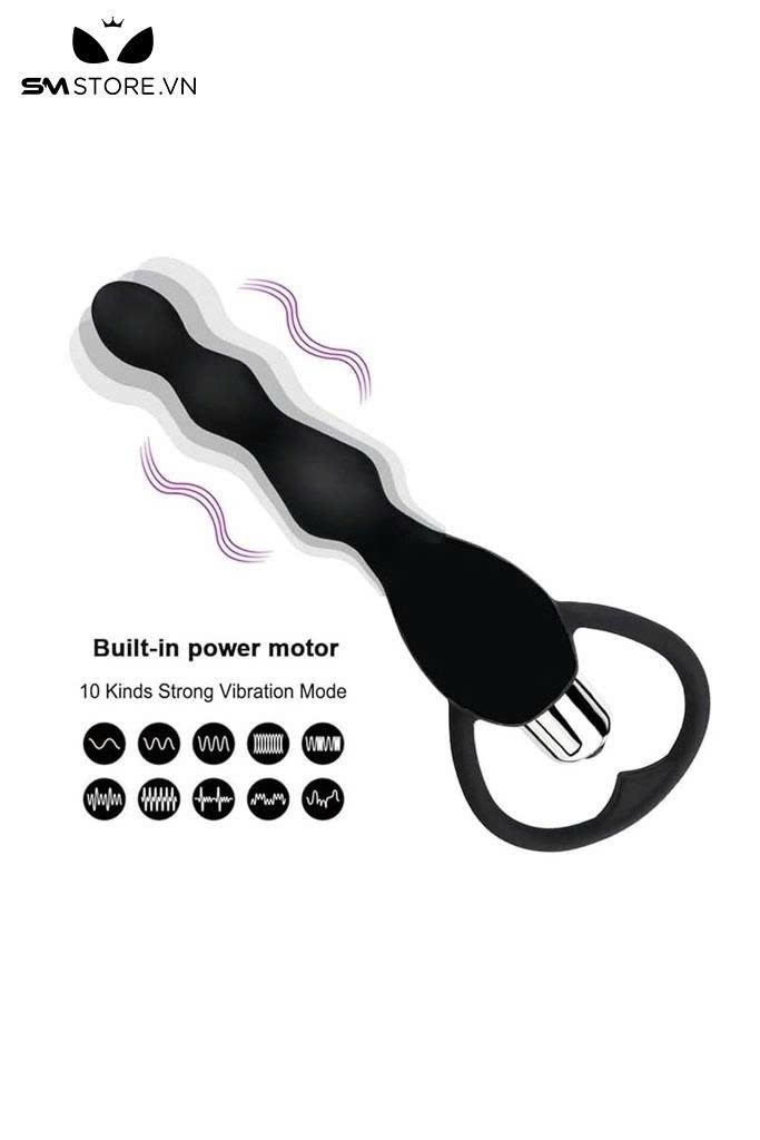 M&aacute;y rung hậu m&ocirc;n chuỗi 4 hạt silicon d&agrave;i 17cm - bề mặt sản phẩm