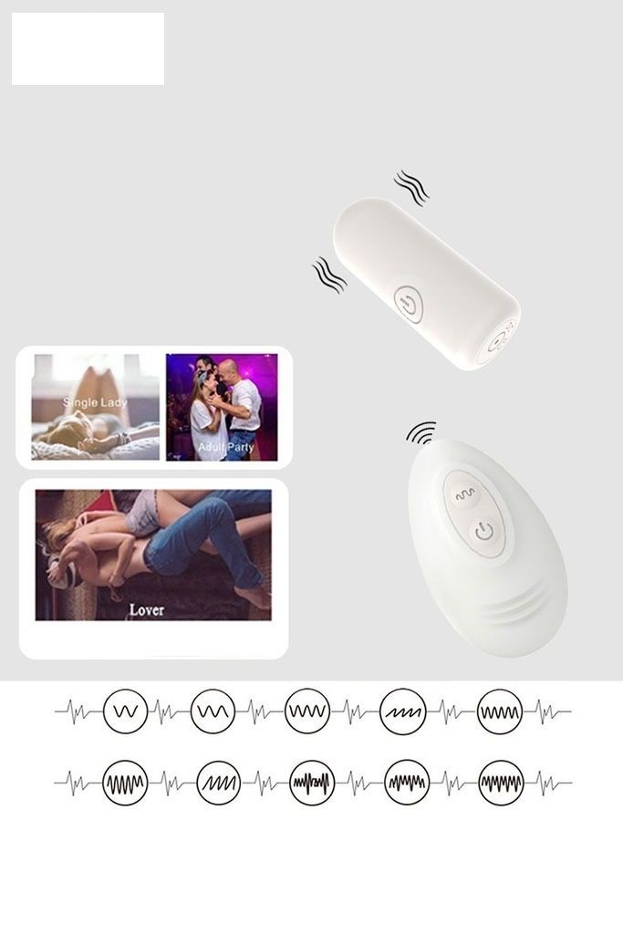 Trứng rung mini điều khiển từ xa d&ugrave;ng sạc d&agrave;i 17.5mm