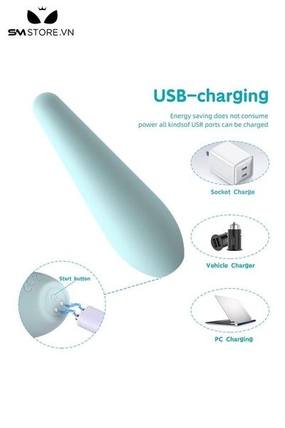 Trứng rung h&igrave;nh vi&ecirc;n đạn silicon d&agrave;i 11.5cm sạc điện