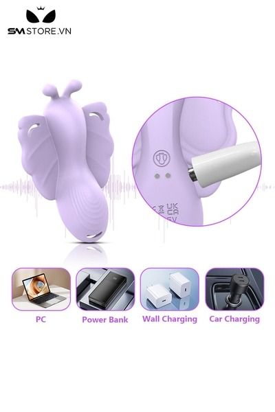 M&aacute;y rung &acirc;m vật c&aacute;nh bướm điều khiển qua APP