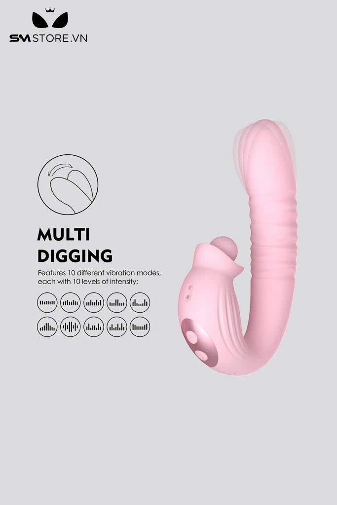 M&aacute;y rung h&uacute;t thụt 2 đầu