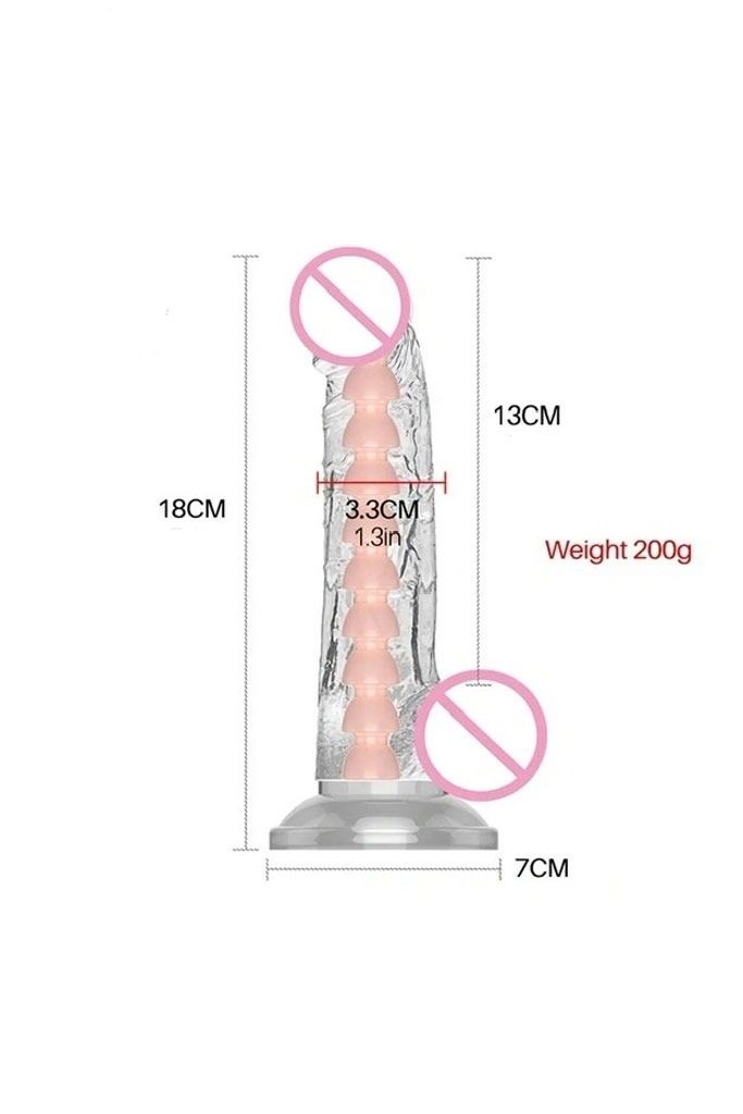 Dương vật giả silicon c&oacute; khớp bẻ cong ở trong d&agrave;i 13cm