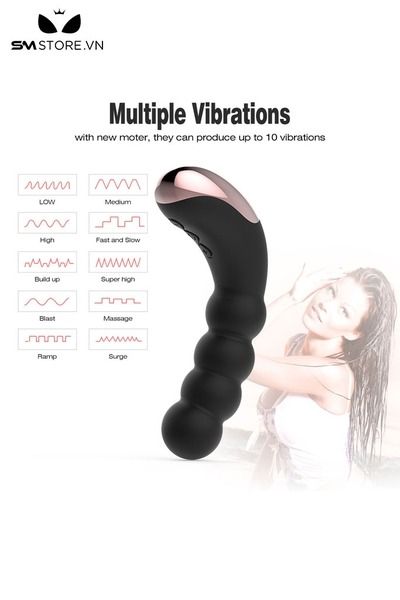 M&aacute;y massage thủ d&acirc;m c&oacute; điểm G c&oacute; 10 tần số rung