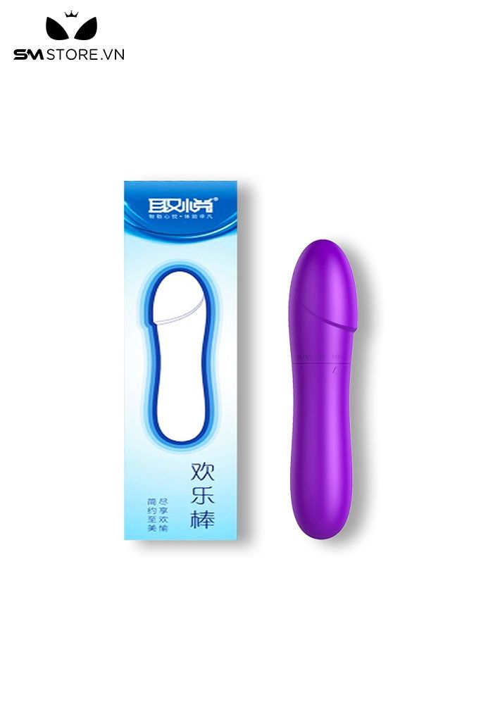 M&aacute;y rung massage &acirc;m đạo mini nhựa m&agrave;u t&iacute;m d&agrave;i 135mm