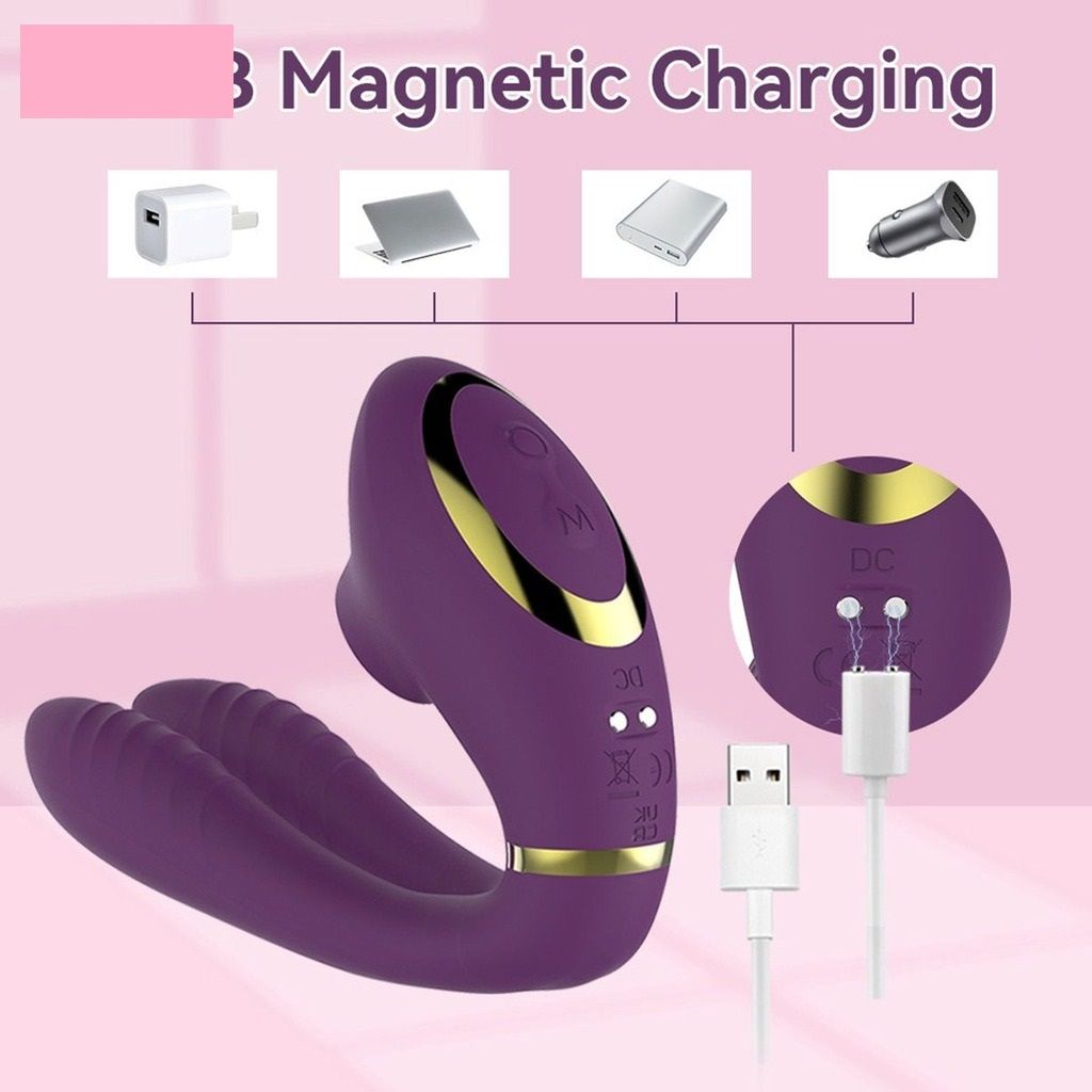M&aacute;y rung silicon massage &acirc;m vật v&agrave; n&uacute;m v&uacute; điều khiển qua APP