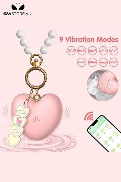 Trứng rung h&igrave;nh tr&aacute;i tim hồng