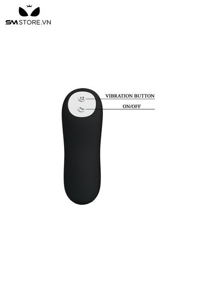 M&aacute;y rung hậu m&ocirc;n silicon với thiết kế 5 tầng m&agrave;u đen d&agrave;i 11cm