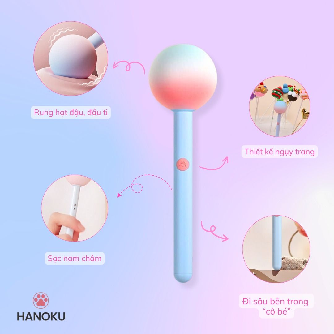 Ch&agrave;y rung ngụy trang que kẹo dễ thương Chupachups Lollipop