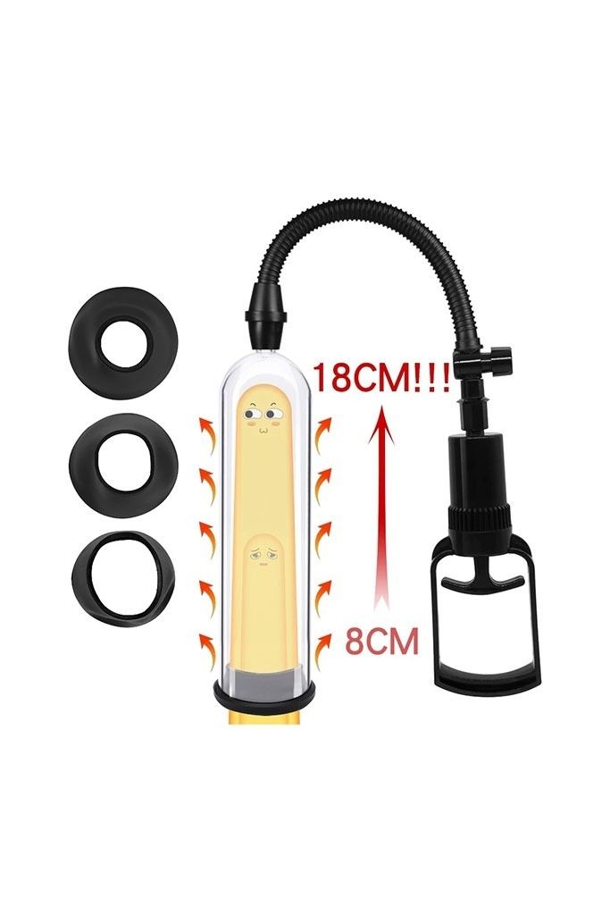 M&aacute;y tập tăng k&iacute;ch thước dương vật k&eacute;o tay c&oacute; &acirc;m đạo giả d&agrave;i 185mm