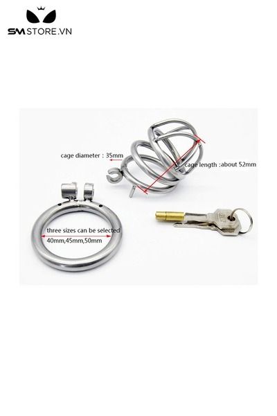 Kh&oacute;a dương vật inox kh&ocirc;ng gỉ c&oacute; lồng