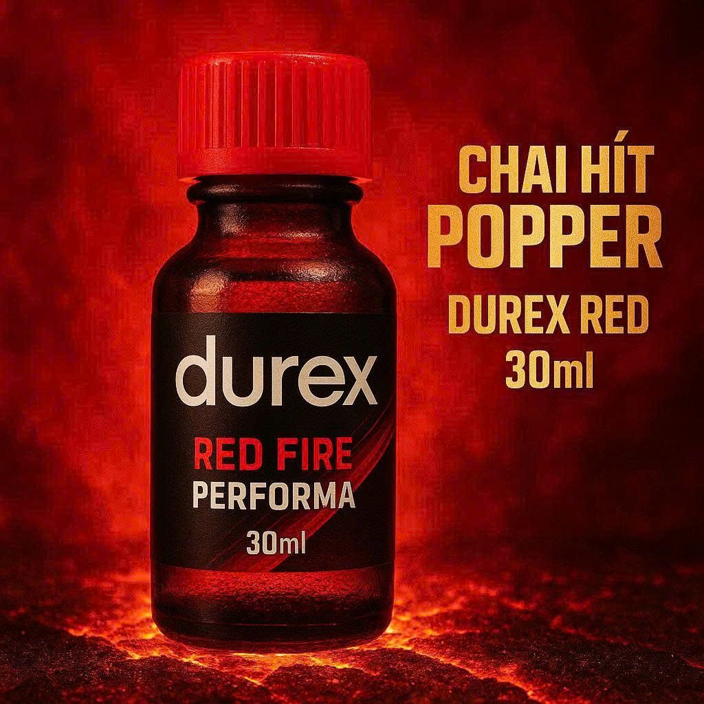 Chai h&iacute;t tăng kho&aacute;i cảm Popper Durex Red Fire Original