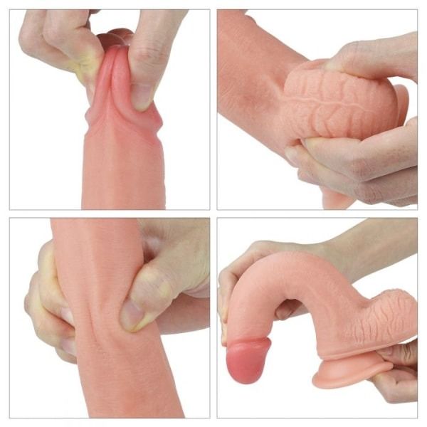 Dương vật giả gắn tường Lovetoy Nature Cock 8 si&ecirc;u mềm