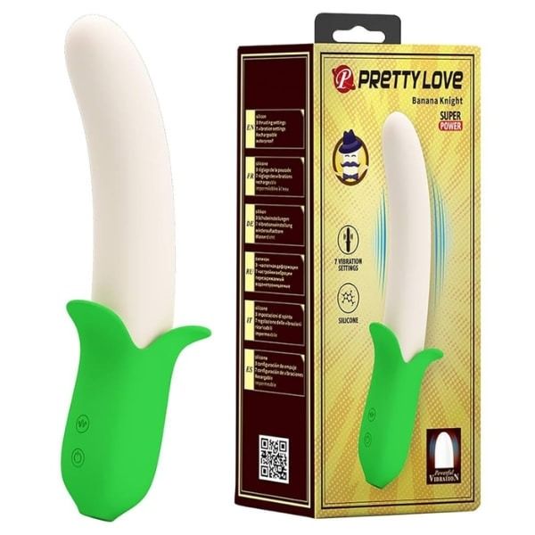 Dương vật giả Pretty Love Banana Knight h&igrave;nh tr&aacute;i chuối