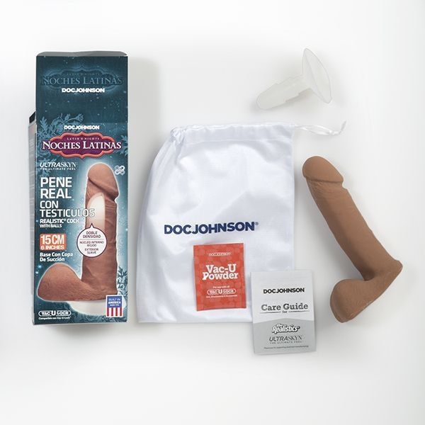 Dương vật giả Doc Johnson Noches Latinas Pene Real mềm mại
