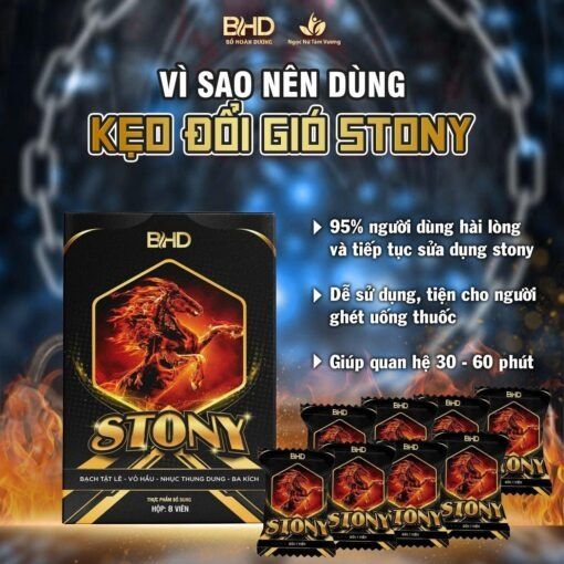 Vi&ecirc;n kẹo ngậm nh&acirc;n s&acirc;m cương Stony