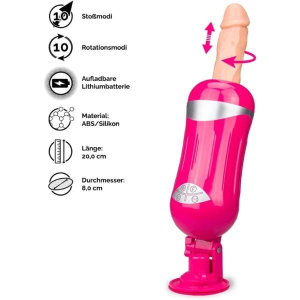 M&aacute;y &acirc;m đạo giả rung thục xoay d&agrave;nh cho nam Easy Love Heart Sex Gun Machine cao cấp