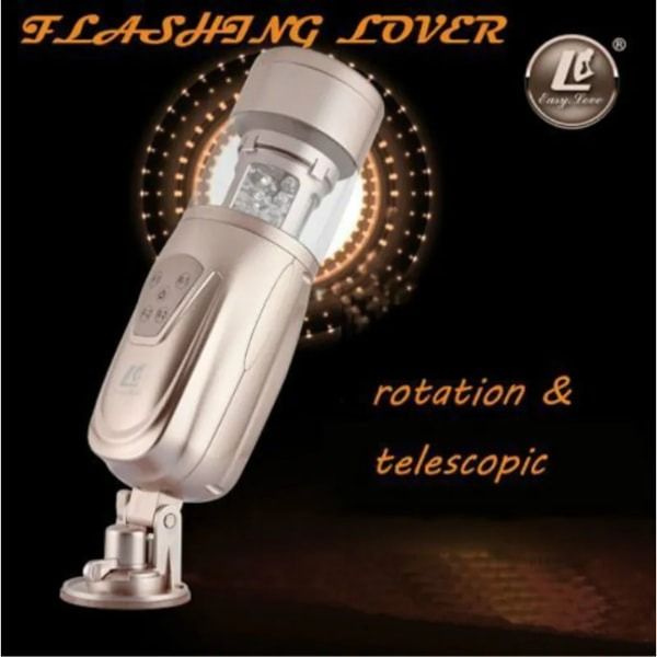 M&aacute;y &acirc;m đạo giả rung thục xoay d&agrave;nh cho nam Easy Love Flashing Lover