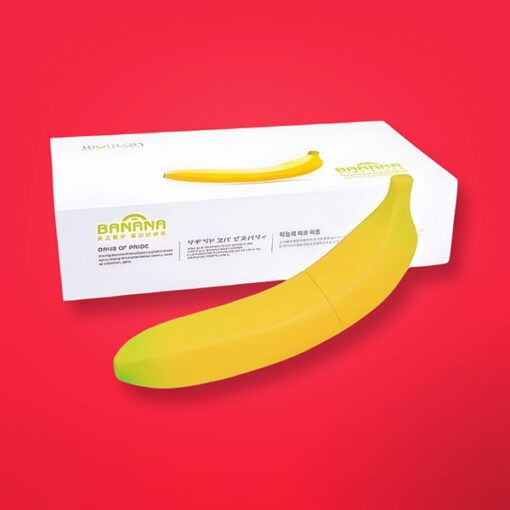 Dương vật giả tr&aacute;i chuối c&oacute; rung Moylan Banana