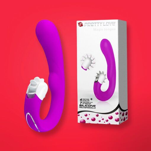 Dương vật giả kết hợp lưỡi rung liếm &acirc;m vật Magic Tongue