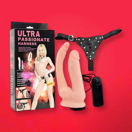 Dương vật d&acirc;y đeo 2 đầu Ultra Passionate Harness c&oacute; rung
