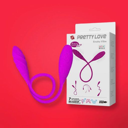 Trứng rung Pretty Love Snaky Vibe 2 đầu 7 chế độ v&agrave; d&ugrave;ng sạc