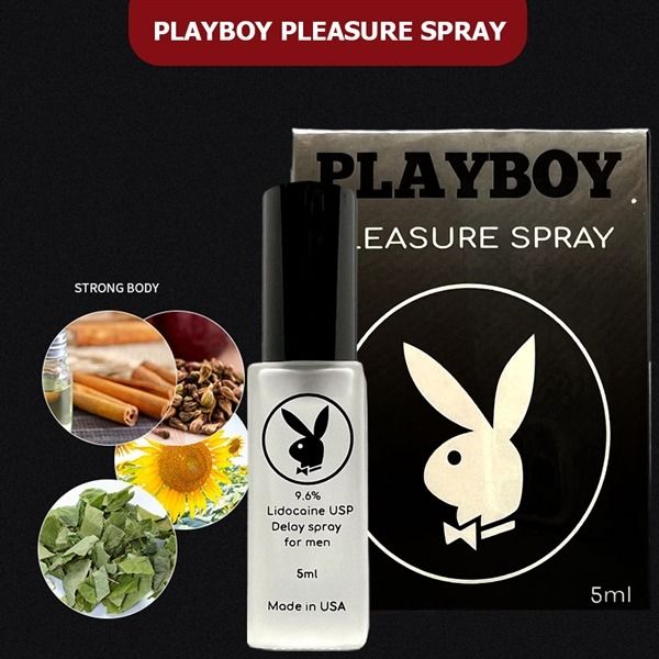 Sản phẩm chai xịt chống xuất tinh sớm l&acirc;u ra Playboy Đen