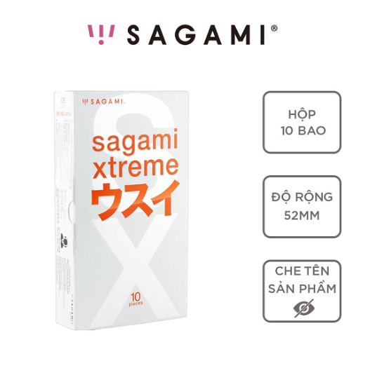 Bao cao su Nhật Bản si&ecirc;u mỏng Sagami Xtreme Super Thin 10s 1