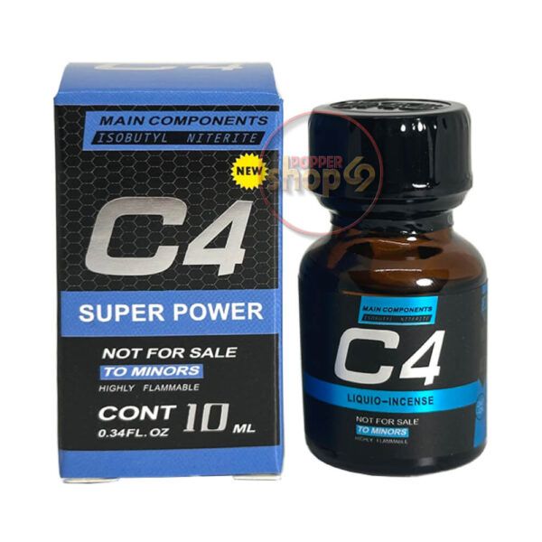 Chai h&iacute;t tăng kho&aacute;i bao ph&ecirc; k&iacute;ch th&iacute;ch Popper C4 Super Power Blue 10ml