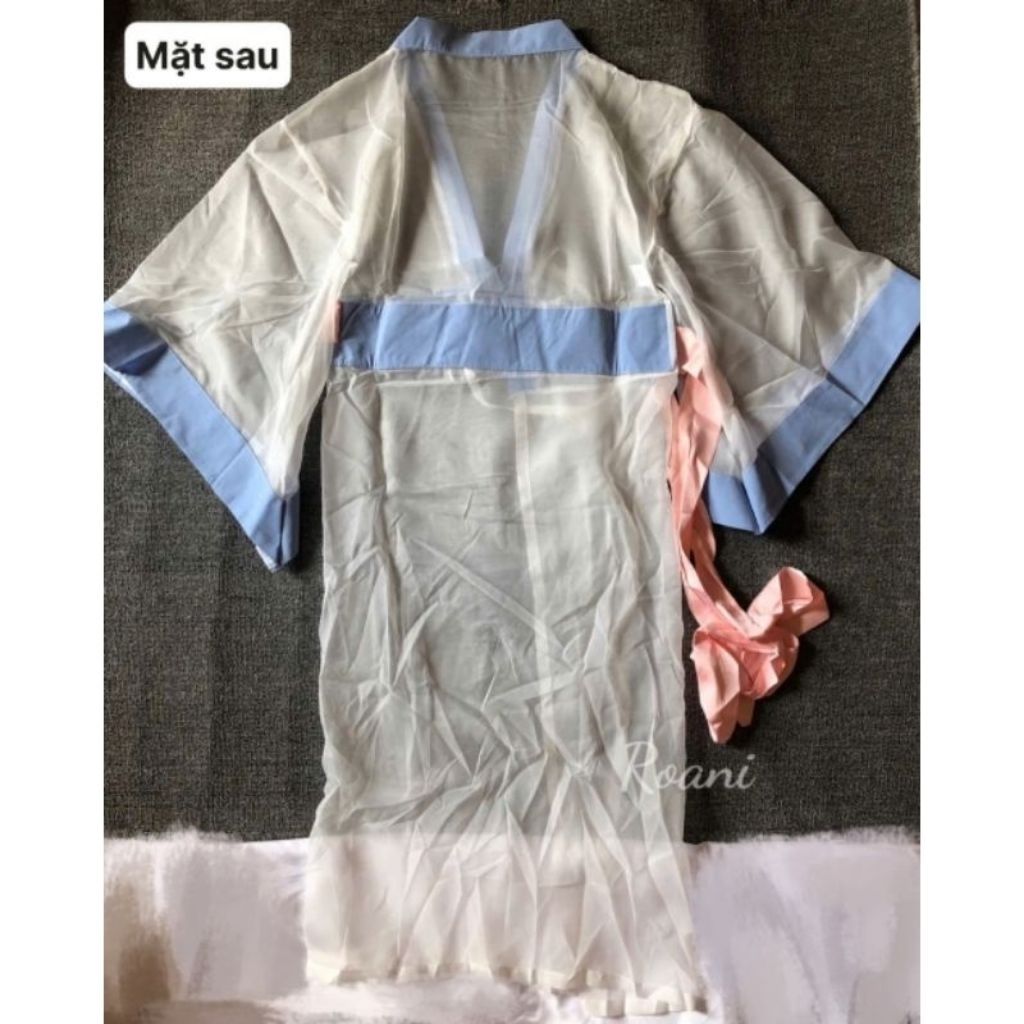 &Aacute;o Cho&agrave;ng Ngủ Voan Cổ Trang Quyến Rũ