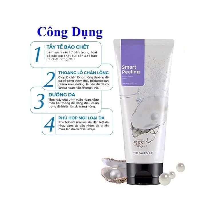 Tẩy da cngừng hẳn The Face Shop Ngọc Trai - Lợi &iacute;ch