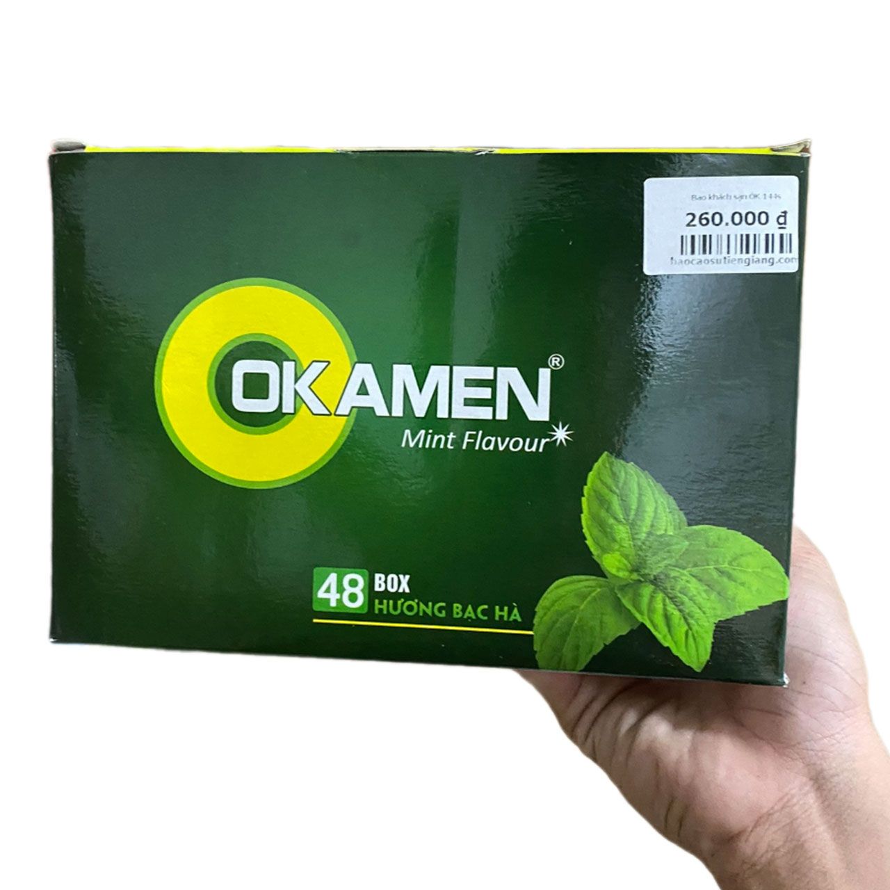 Bao Cao Su Gia Đ&igrave;nh Okamen Mint Flavour