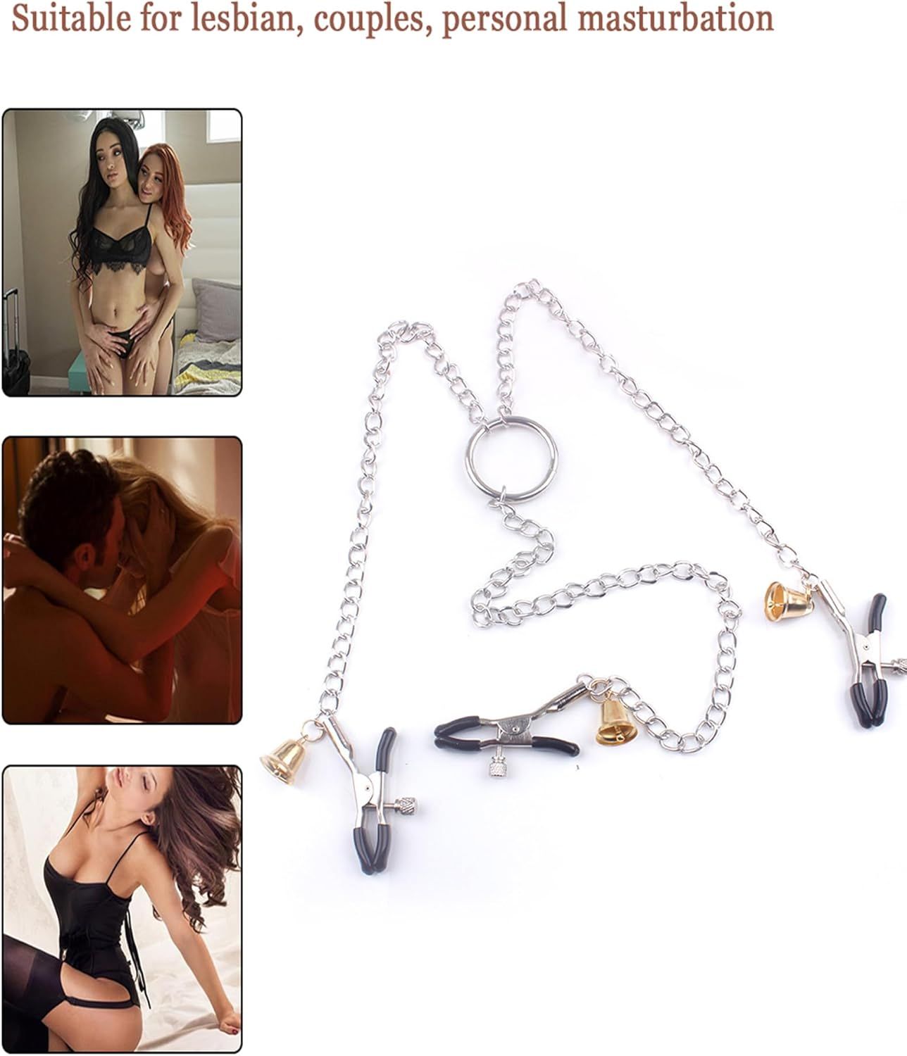 Kẹp N&uacute;m V&uacute; 3 Điểm Đồ Chơi BDSM