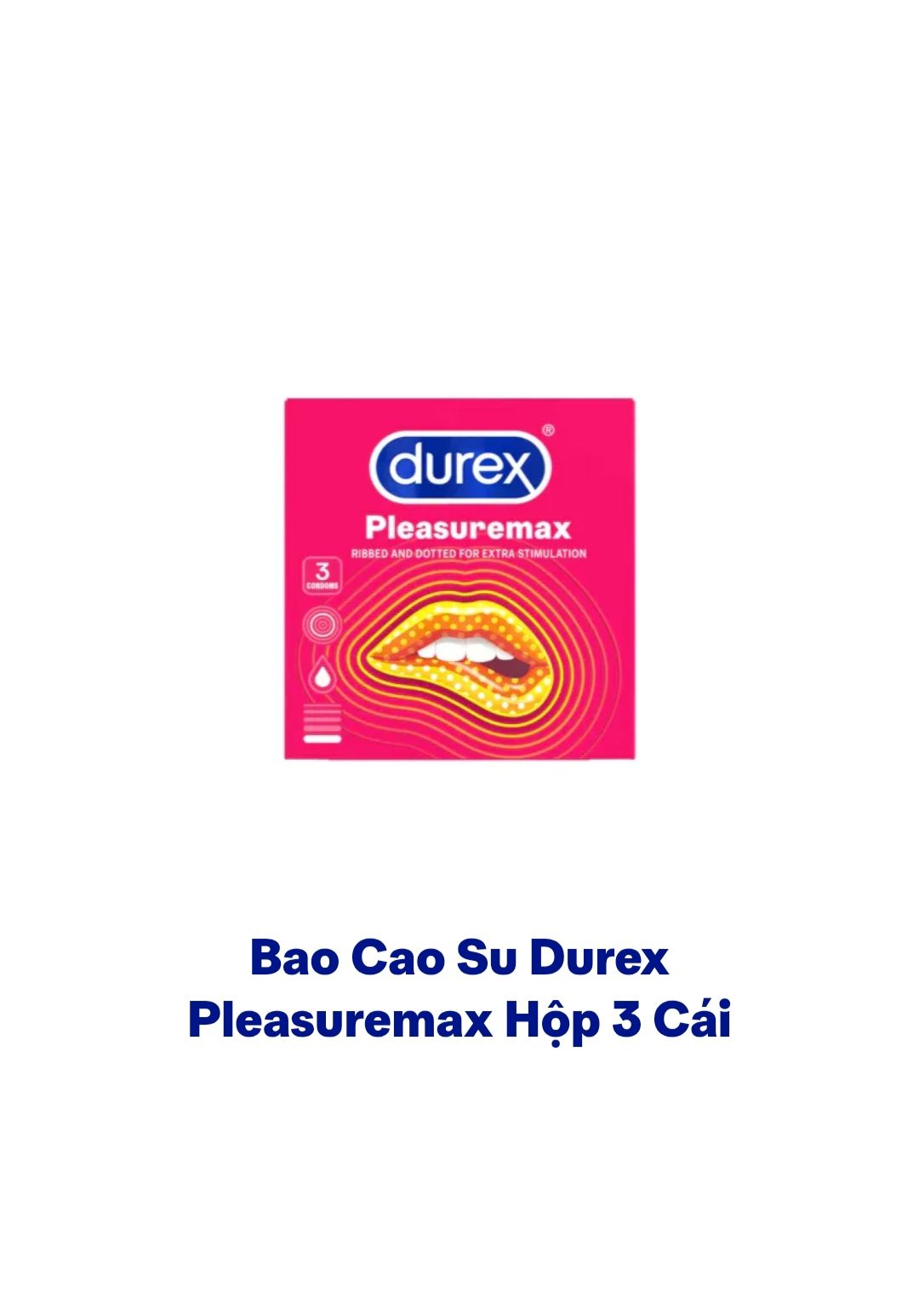 Bao cao su Durex hộp 3 c&aacute;i, c&oacute; gai