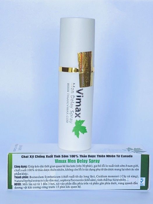 Chai Xịt Gi&uacute;p K&eacute;o D&agrave;i Cuộc Y&ecirc;u Cho Nam Vimax Delay Spray Canada 4