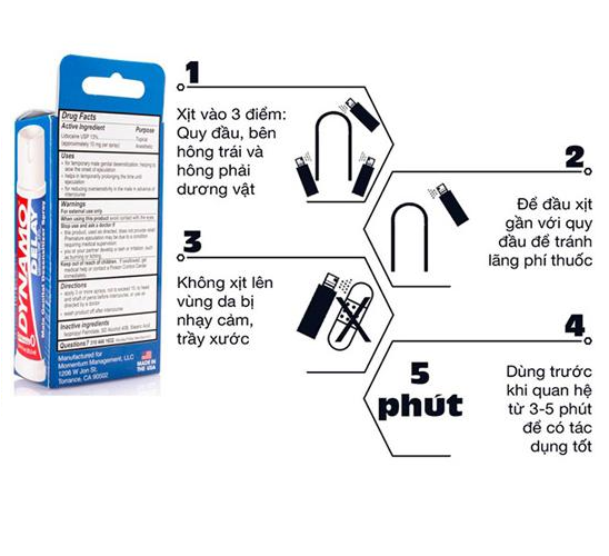 B&igrave;nh Xịt Cho Nam Dynamo Delay Ch&iacute;nh H&atilde;ng USA 2