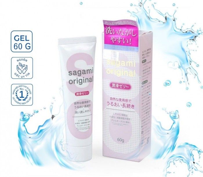 Kem B&ocirc;i Trơn Khi Quan Hệ Sagami Original K&egrave;m Gel G&oacute;i Okamoto 2