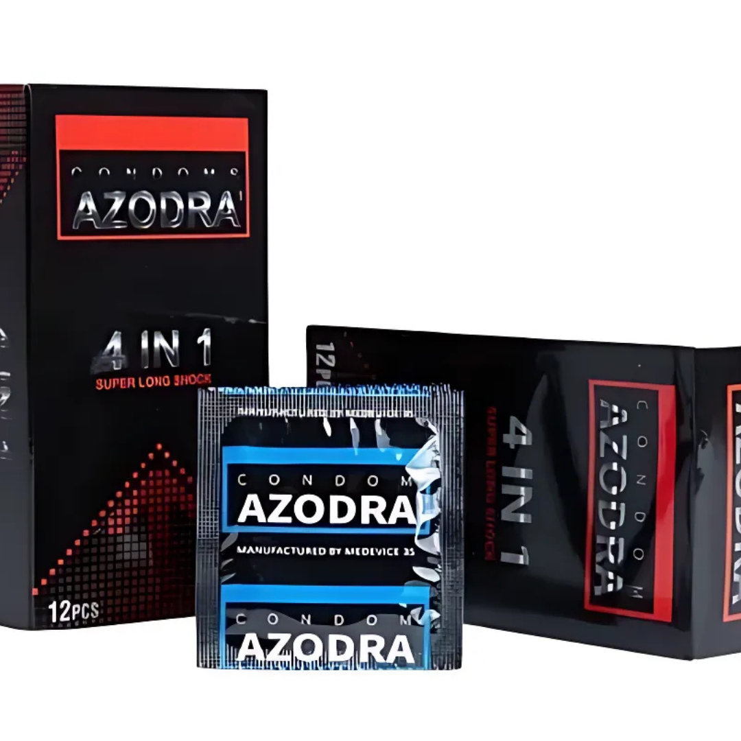 Combo 4 Hộp Bao Cao Su Azodra 4in1 mỏng, c&oacute; gai 3