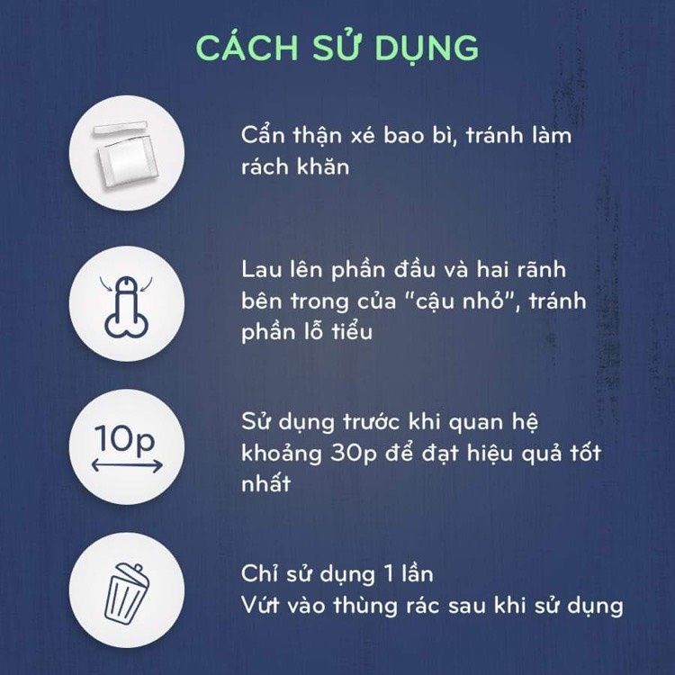Khăn Lau V2Joy Wipes Love Hỗ Trợ K&eacute;o D&agrave;i Thời Gian 6s 3