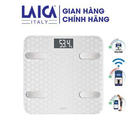 C&acirc;n Sức Khoẻ Th&ocirc;ng Minh - C&acirc;n Đo 6 Chỉ Số -  Laica PS7011 - M&agrave;u Trắng 3