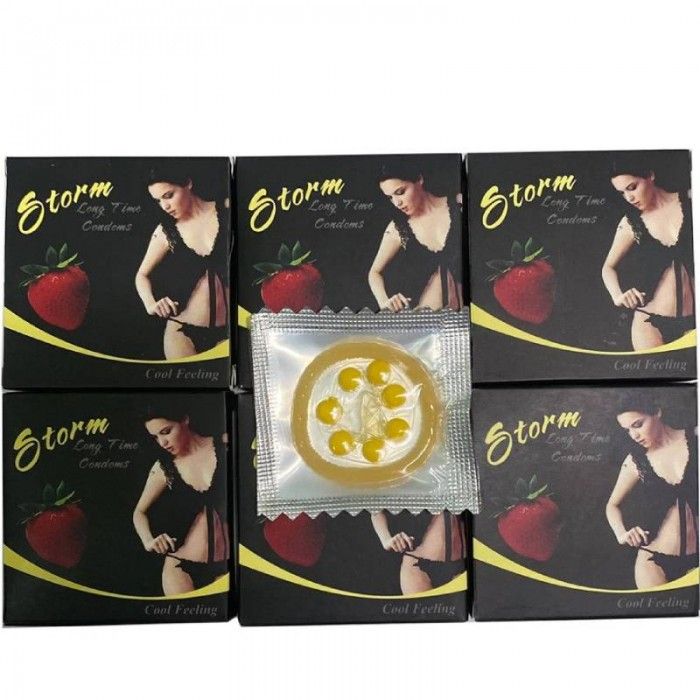 Bao Cao Su 7 Bi To Tăng Kích Thích Nữ Storm Strawberry Hộp 10 Chiếc 2
