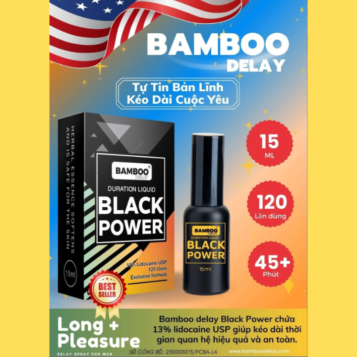 Chai Xịt Bamboo Delay Black Label