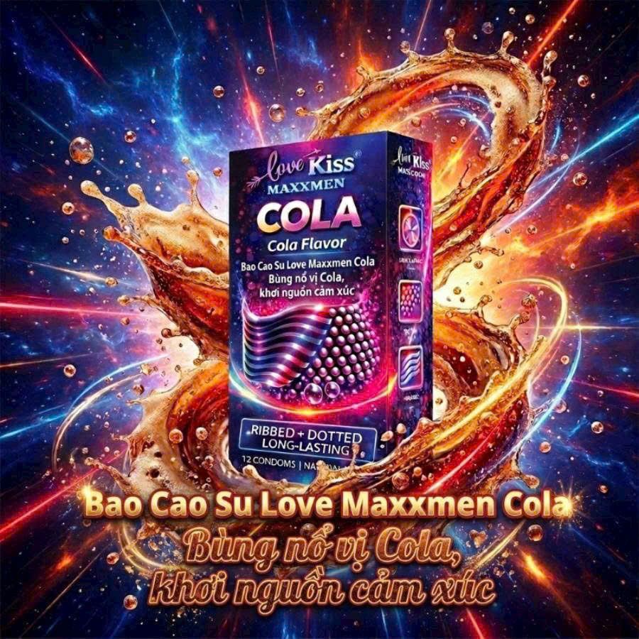 Bao Cao Su Love Kiss Maxxmen Cola Hộp 12 C&aacute;i