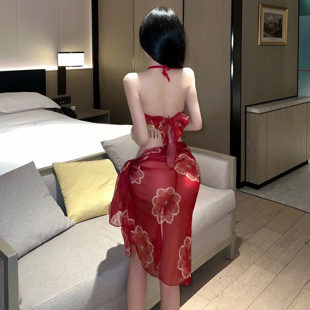 Đồ Cổ Trang Cosplay Mỹ Nh&acirc;n Trung Hoa Voan Xuy&ecirc;n Thấu Sexy